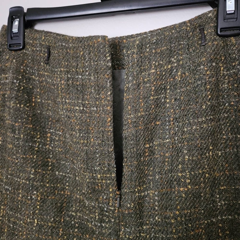 Loft Skirt Wool Green Business Casual Neutral - Picture 6 of 9